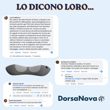 Sollievo da sciatica e mal di schiena in 15 minuti al giorno: Massaggiatore Lievos