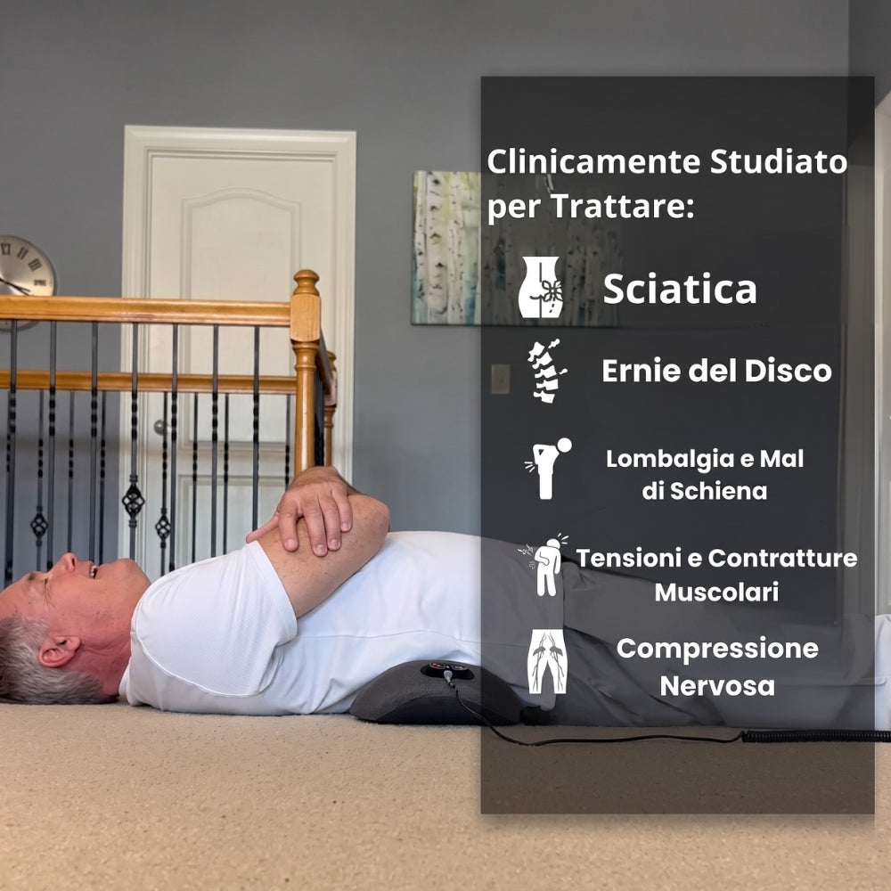 Sollievo da sciatica e mal di schiena in 15 minuti al giorno: Massaggiatore Lievos